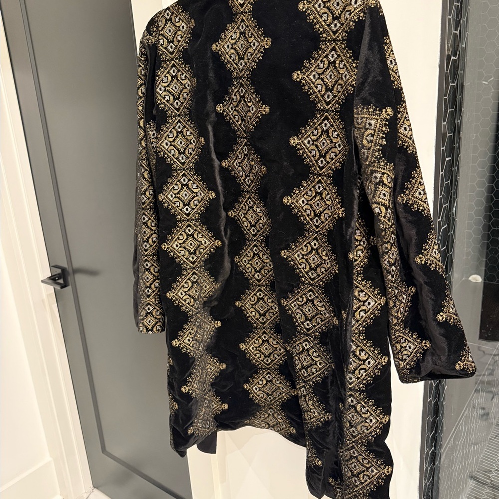 Black Julia Amory Pepper Coat - Small - Picture 4 of 5